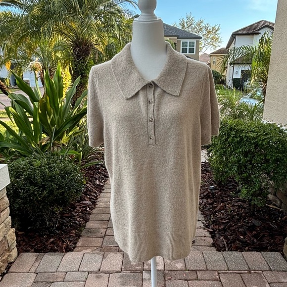 Torrid Vegan Cashmere Pullover Polo Sweater Size 1 - Picture 5 of 14